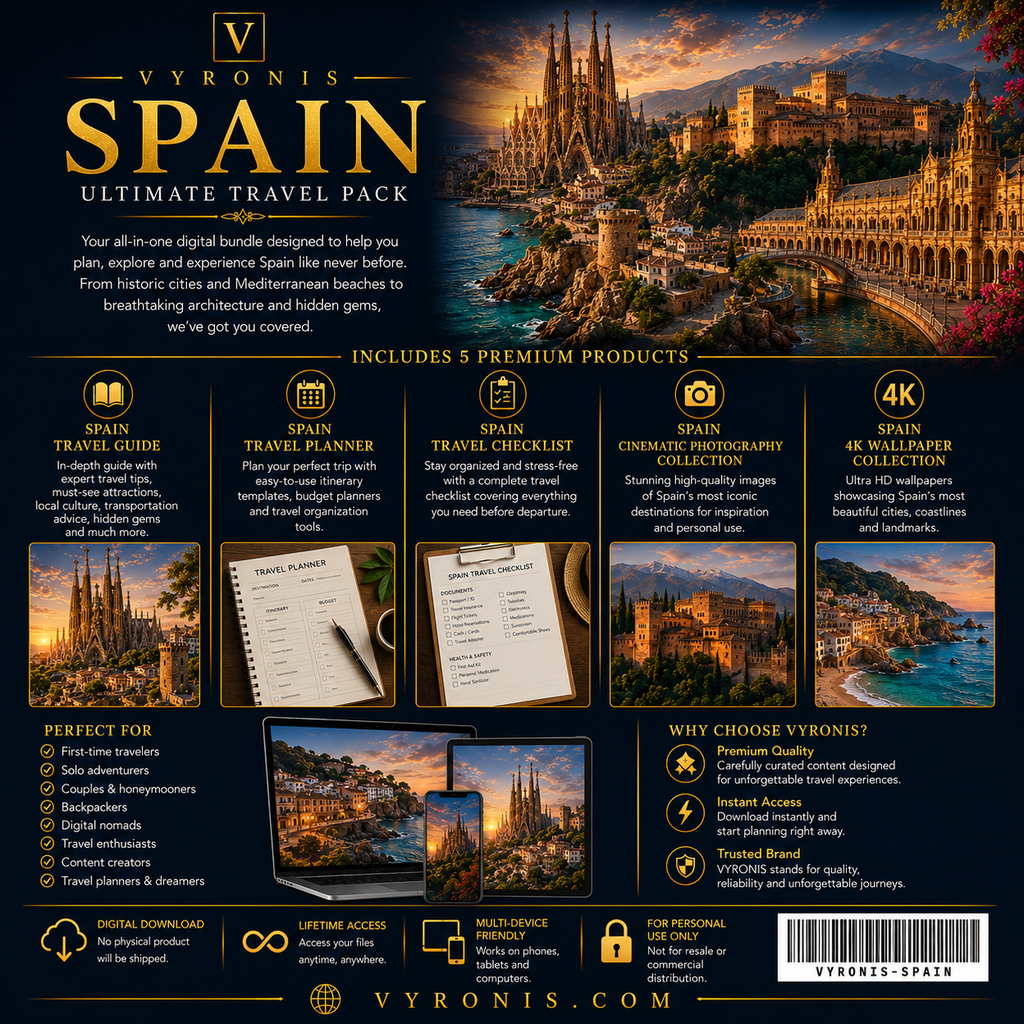 VYRONIS Ultimate Spain Travel Pack
