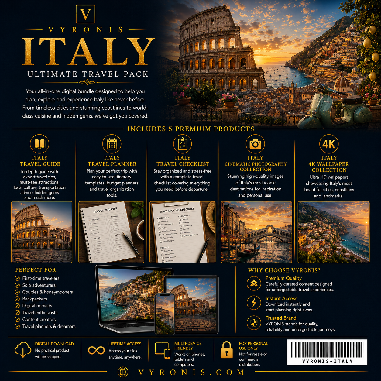 Vyronis Italy Ultimate Travel Pack